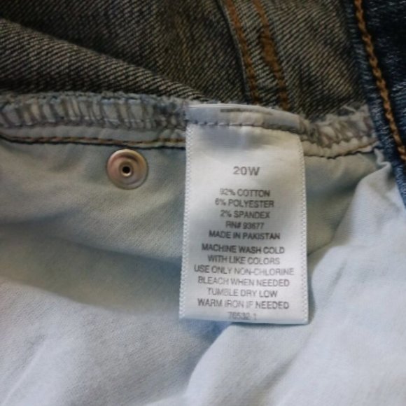 ANA A New Approach Jeans Mid Rise Curvy Skinny Size 20W Inseam 29” Soft stretch - Picture 7 of 7